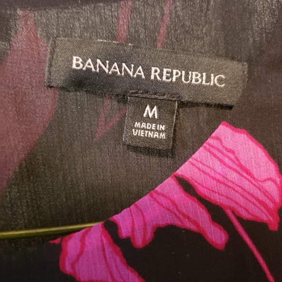 🍋Banana Republic Floral Sleeveless Top with Side Bow - Picture 3 of 11